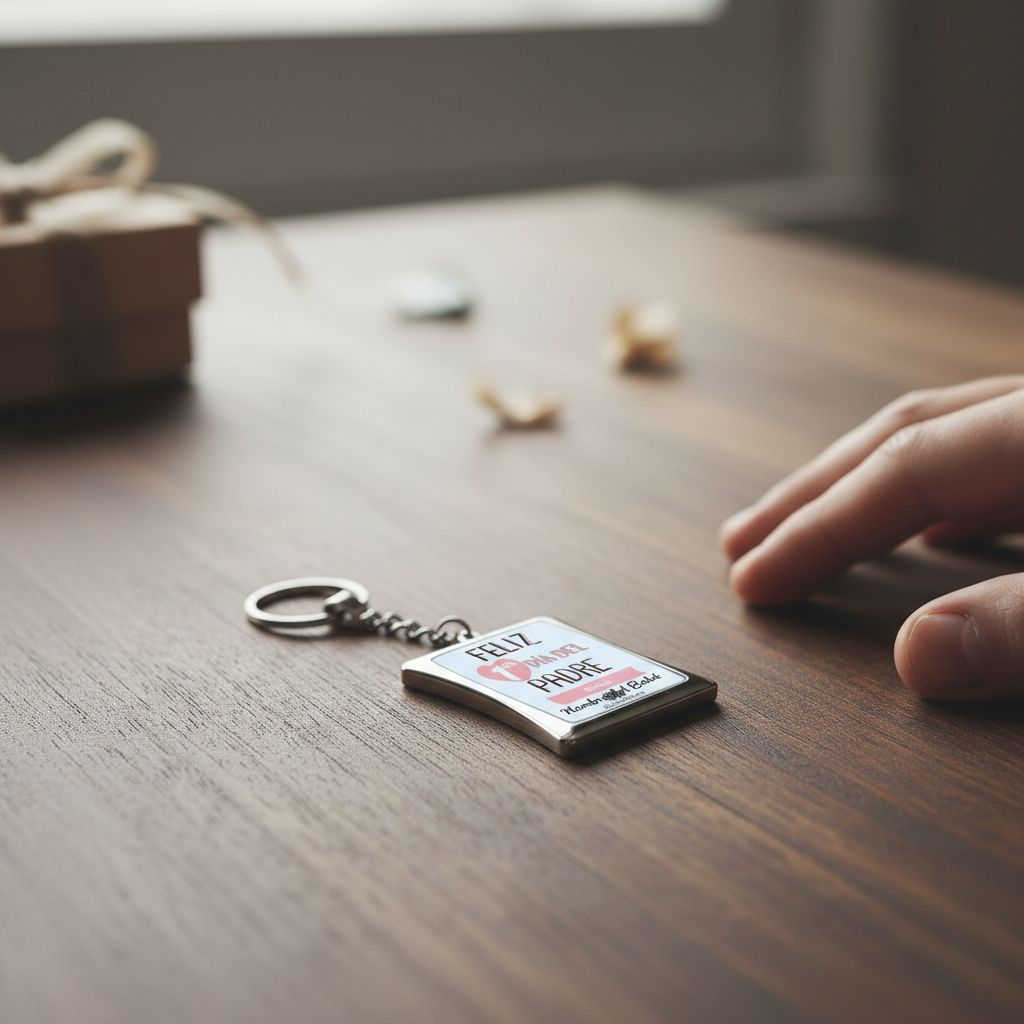 llavero-personalizado-día-del-padre Llavero metálico personalizado “Feliz primer Día del Padre”